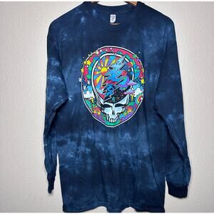 Grateful Dead 🌈 “Psychedelic Space Skull” Long Sleeve Tee – Size L
